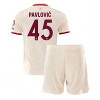 Bayern Munich Aleksandar Pavlovic #45 Tredje Tröja Barn 2024-25 Kortärmad (+ Korta byxor)